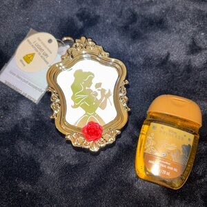 Disney Princess Belle Light Up Hand Sanitizer Holder & Sanitizer - NEW